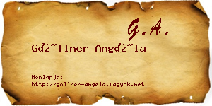 Göllner Angéla névjegykártya